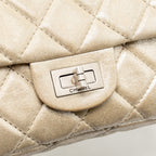 Chanel Mini 2.55 Reissue Roll Clutch Iridescent Calfskin Light Gold SHW