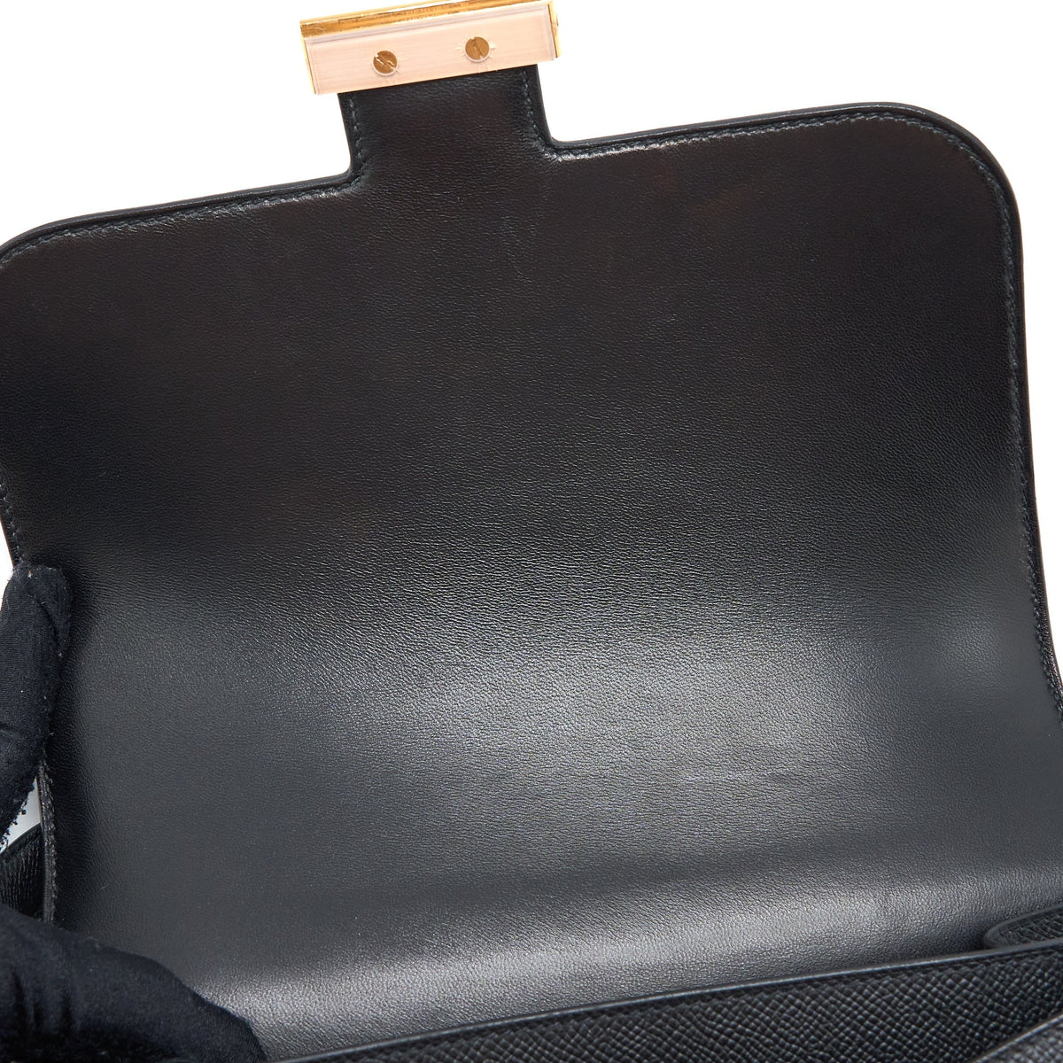 Hermes Constance 24 Epsom Black RGHW