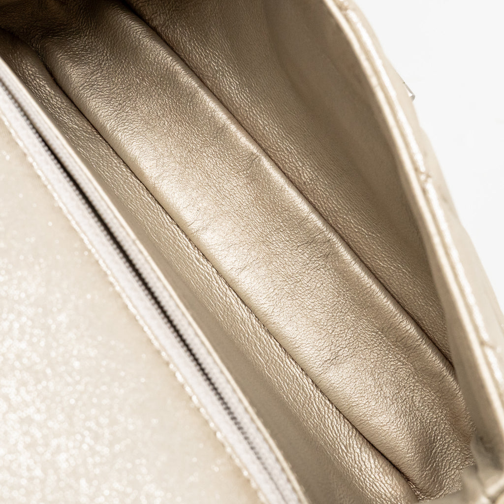 Chanel Mini 2.55 Reissue Roll Clutch Iridescent Calfskin Light Gold SHW
