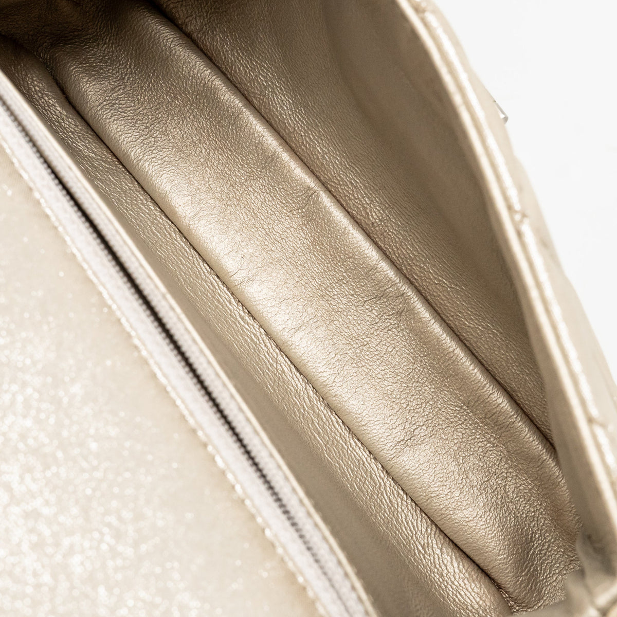 Chanel Mini 2.55 Reissue Roll Clutch Iridescent Calfskin Light Gold SHW