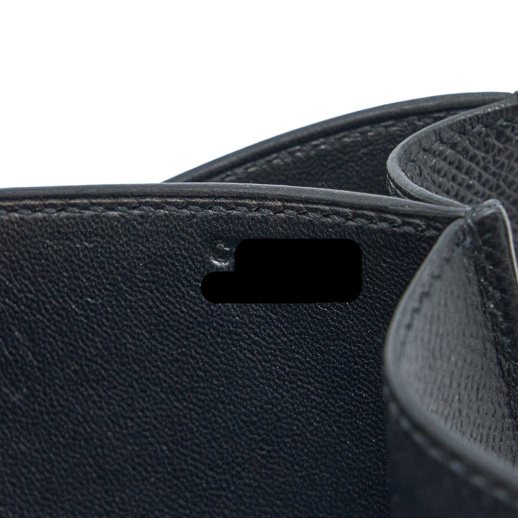Hermes Constance 24 Epsom Black RGHW