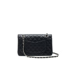 CHANEL MEDIUM CLASSIC DOUBLE FLAP CAVIAR BLACK SHW SERIAL 12