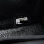 CHANEL MINI SQUARE LAMBSKIN BLACK LGHW SERIAL 29