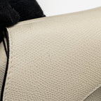 DIOR MINI SADDLE BAG CALFSKIN WHITE BRUSHED GHW