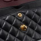 CHANEL SMALL CLASSIC DOUBLE FLAP BAG LAMBSKIN BLACK GHW