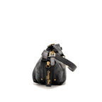 Dior Medium D-Journey Bag Crinkled calfskin Black GHW