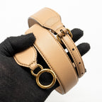 FENDI MINI PEEKABOO CALFSKIN BEIGE GHW