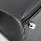 HERMES TOUCH KELLY 25 MADAME / CROCODILE NILOTICUS BLACK SHW