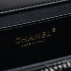 CHANEL SMALL TRENDY CC DUAL FLAP BAG PATENT BLACK LGHW (MICROCHIP)