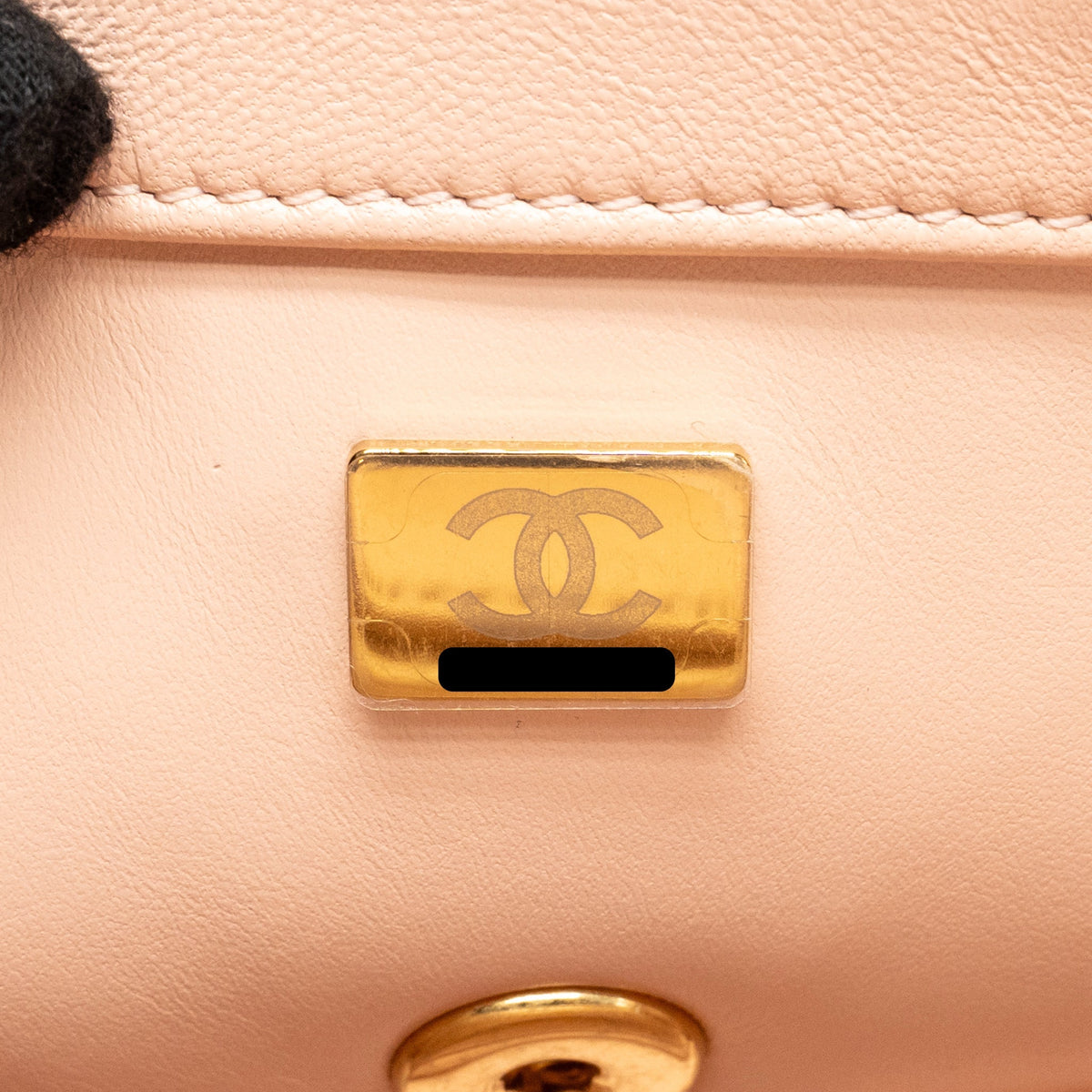 Chanel 24C Detailed CC Strap Handle Flap Bag Lambskin Light Pink GHW (Microchip)