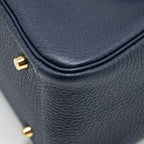 Hermes Mini Lindy Clemence Blue Nuit GHW