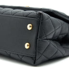 CHANEL CAVIAR MINI COCOHANDLE BLACK GHW SERIAL25