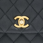 CHANEL CAVIAR MINI COCOHANDLE BLACK GHW SERIAL25