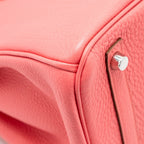 Hermes Birkin 30 Clemence Rose Lipstick SHW