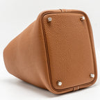 Hermes Picotin 18 Lock Bag Clemence Gold SHW