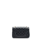 CHANEL MINI RECTANGULAR FLAP BAG LAMBSKIN BLACK GHW