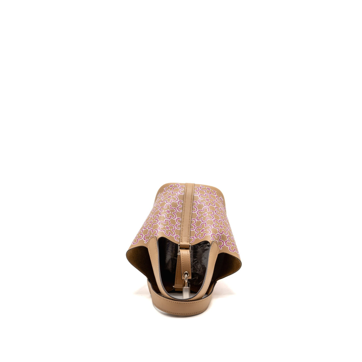 Hermes Lucky Daisy Micro Picotin Swift Chai-Rose-Blanc / Chai SHW