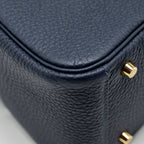 Hermes Mini Lindy Clemence Blue Nuit GHW