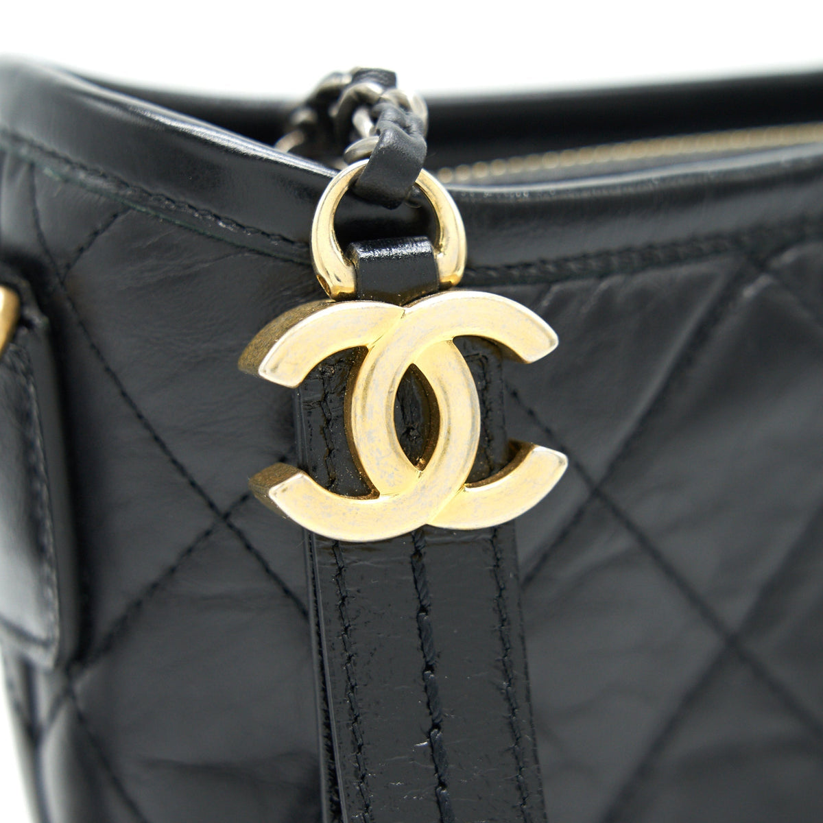 CHANEL GABRIELLE SMALL HOBO BAG BLACK