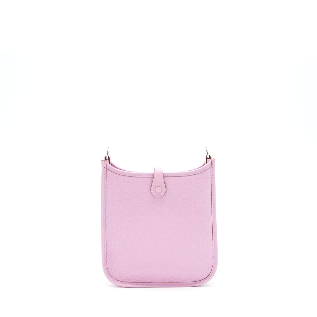 Hermes Mini Evelyne Clemence X9 Mauve Sylvestre SHW
