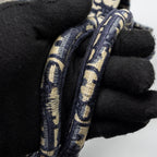 DIOR LARGE BOOK TOTE BLUE OBLIQUE EMBROIDERY