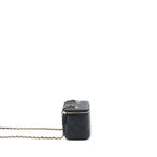 CHANEL 23C LONG VANITY WITH CHAIN CAVIAR BLACK LGHW