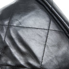 CHANEL MINI 22 BAG SHINY CALFSKIN BLACK BRUSHED GHW (MICROCHIP)