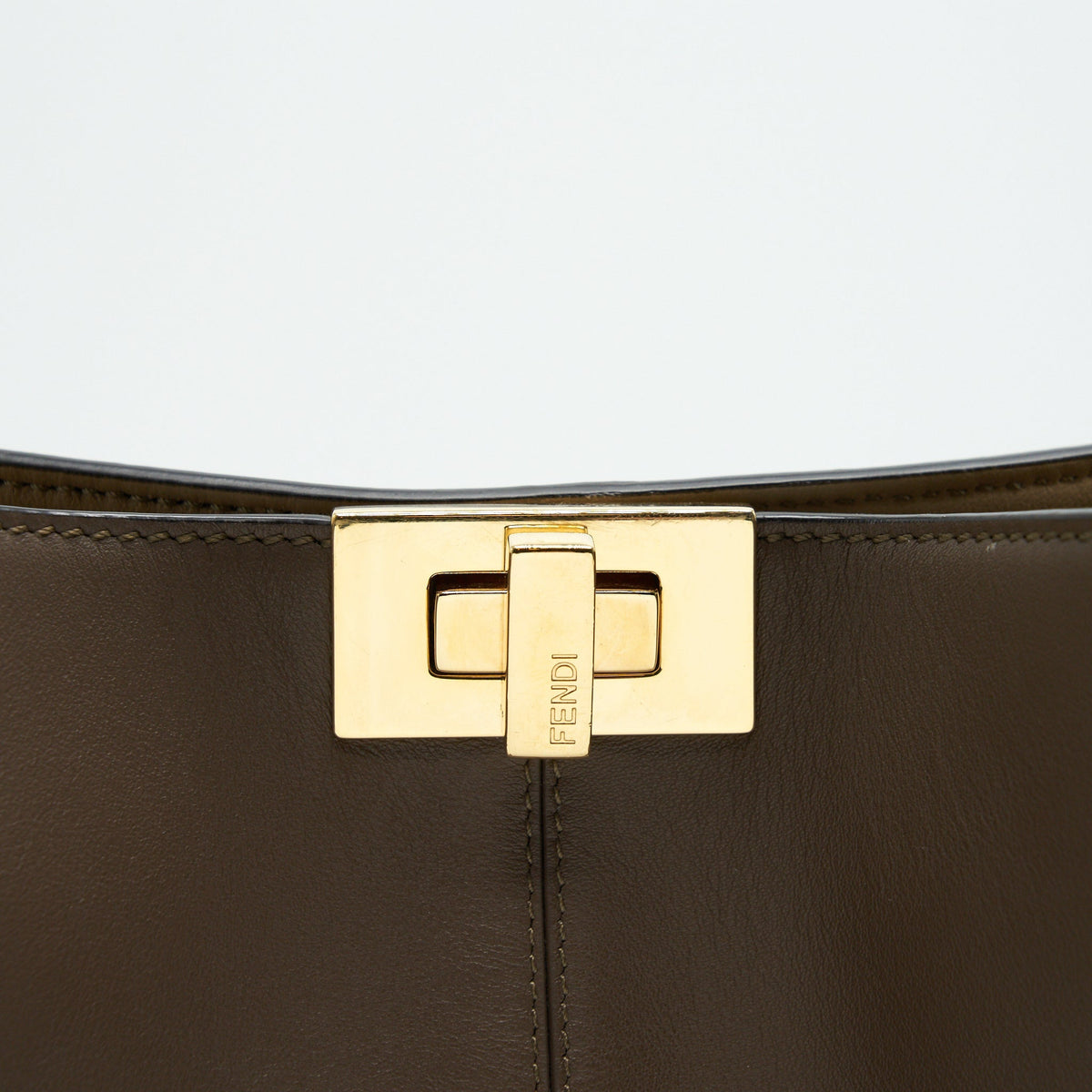 FENDI PEEKABOO X-LITE MEDIUM BROWN GHW