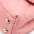 CHANEL SMALL COCO HANDLE CAVIAR PINK LGHW