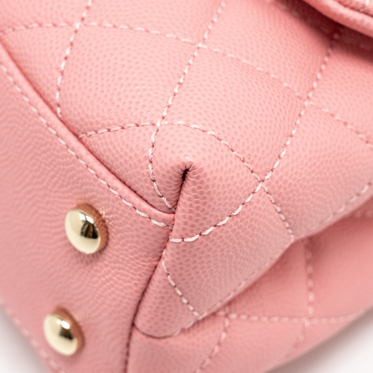 CHANEL SMALL COCO HANDLE CAVIAR PINK LGHW