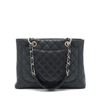 CHANEL GRAND SHOPPING TOTE BAG CAVIAR BLACK SHW