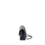 CHANEL SMALL CLASSIC DOUBLE FLAP BAG CAVIAR BLACK SHW (MICROCHIP)