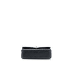CHANEL SMALL CLASSIC DOUBLE FLAP BAG CAVIAR BLACK SHW (MICROCHIP)