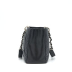 CHANEL GRAND SHOPPING TOTE BAG CAVIAR BLACK SHW