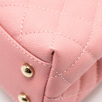 CHANEL SMALL COCO HANDLE CAVIAR PINK LGHW