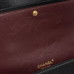 CHANEL CLASSIC JUMBO DOUBLE FLAP BAG CAVIAR BLACK GHW
