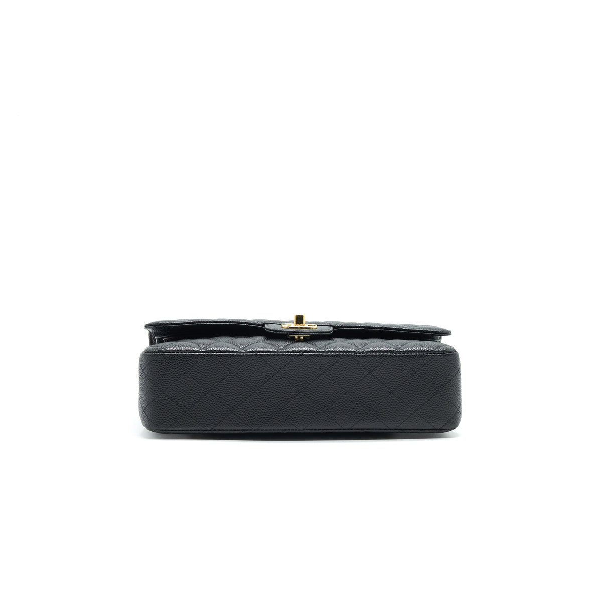 CHANEL MEDIUM CLASSIC DOUBLE FLAP CAVIAR IN BLACK GHW