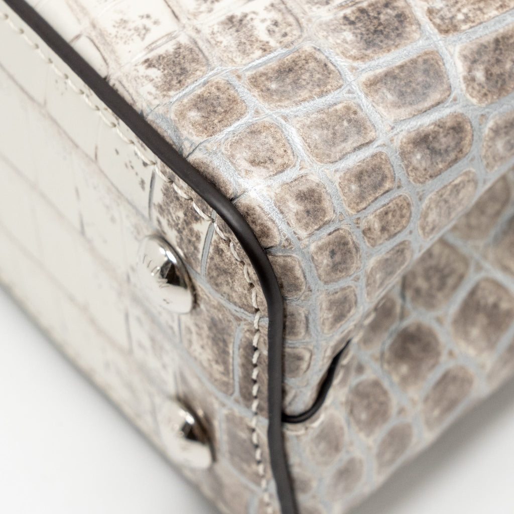 Louis Vuitton Capucines Mini Sahara crocodile white SHW