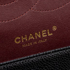 CHANEL CLASSIC JUMBO DOUBLE FLAP BAG CAVIAR BLACK GHW