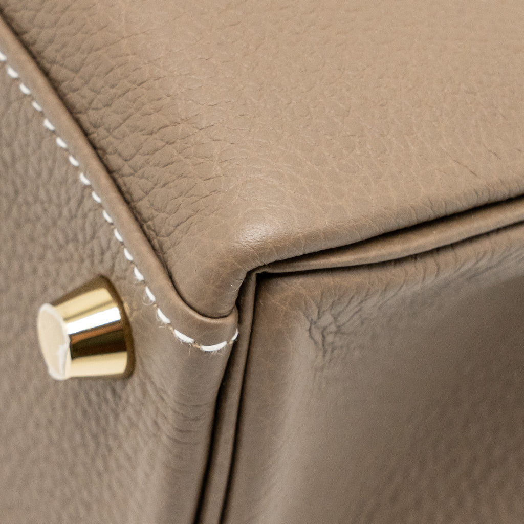 Hermes Kelly 25 Togo Etoupe GHW