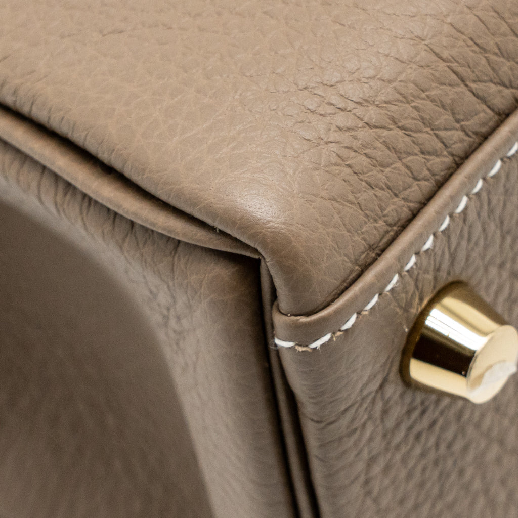 Hermes Kelly 25 Togo Etoupe GHW