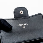 CHANEL CLASSIC FLAP CARD HOLDER LAMBSKIN SO BLACK SHW (MICROCHIP)