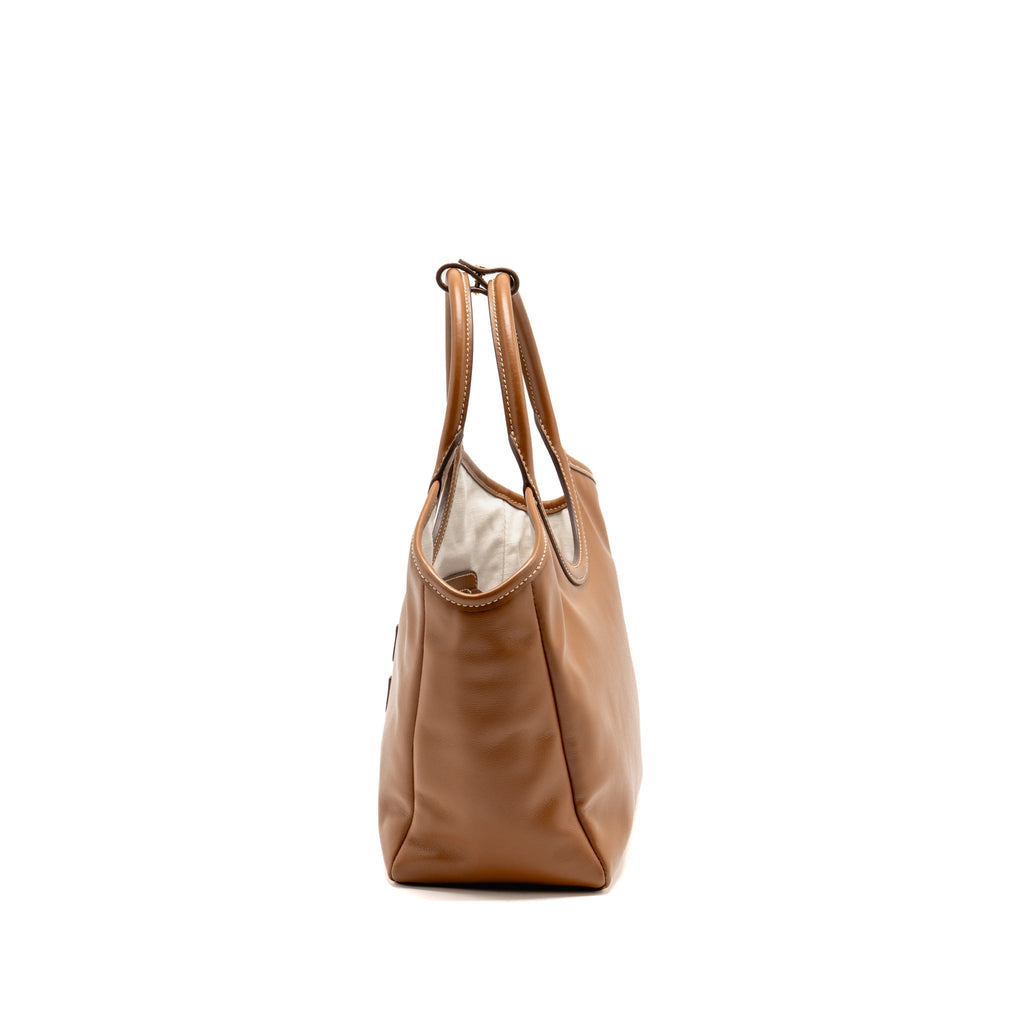 Miu Miu Small Ivy Leather Tote Bag Caramel GHW