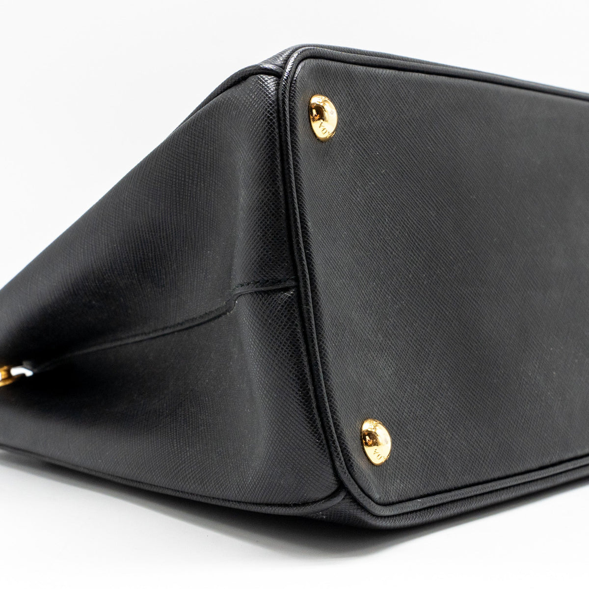 PRADA LARGE SAFFIANO TOTE BAG GALLERIA SAFFIANO LEATHER BLACK GHW