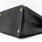 PRADA LARGE SAFFIANO TOTE BAG GALLERIA SAFFIANO LEATHER BLACK GHW