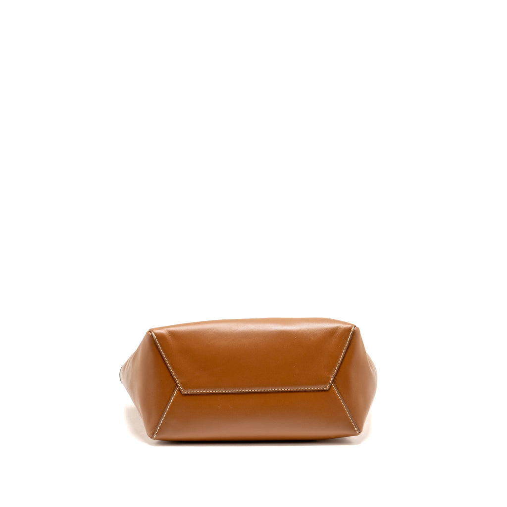 Miu Miu Small Ivy Leather Tote Bag Caramel GHW