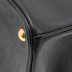 PRADA LARGE SAFFIANO TOTE BAG GALLERIA SAFFIANO LEATHER BLACK GHW