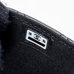 CHANEL CLASSIC FLAP CARD HOLDER LAMBSKIN SO BLACK SHW (MICROCHIP)