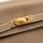 HERMES KELLY 25 SWIFT ETOUPE GHW