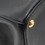 PRADA LARGE SAFFIANO TOTE BAG GALLERIA SAFFIANO LEATHER BLACK GHW